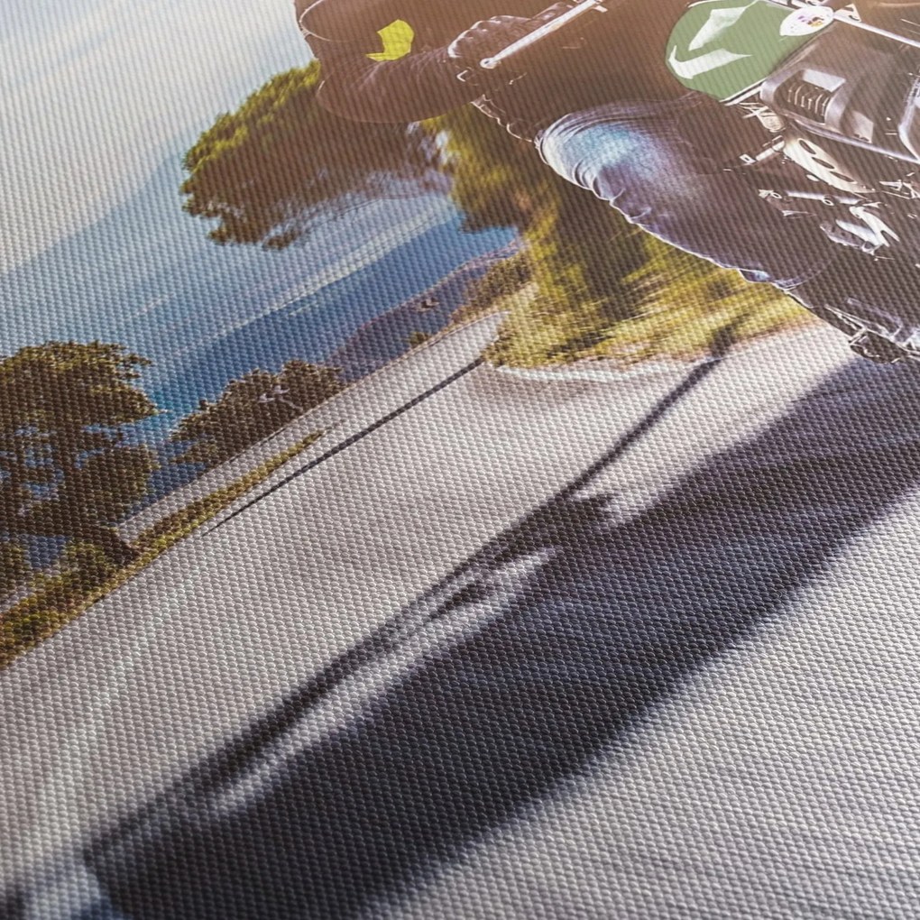Tablou - Motociclist (120x50 cm)