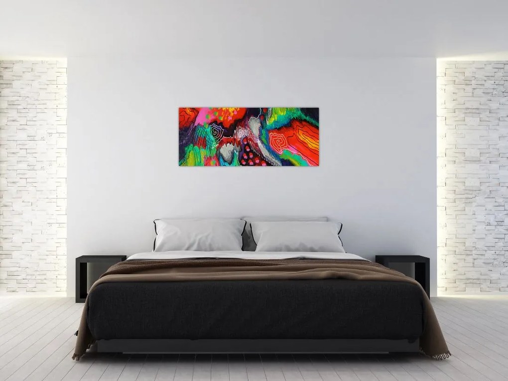 Tablou abstract - culori (120x50 cm)