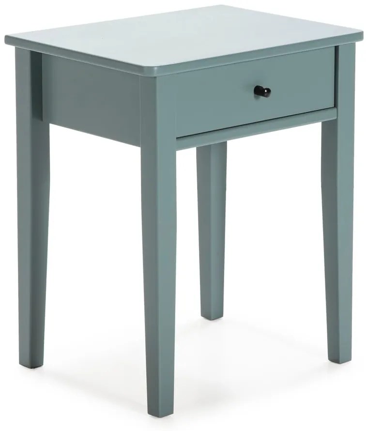 Noptieră în culoarea petrolului din lemn masiv de pin Bart – Marckeric