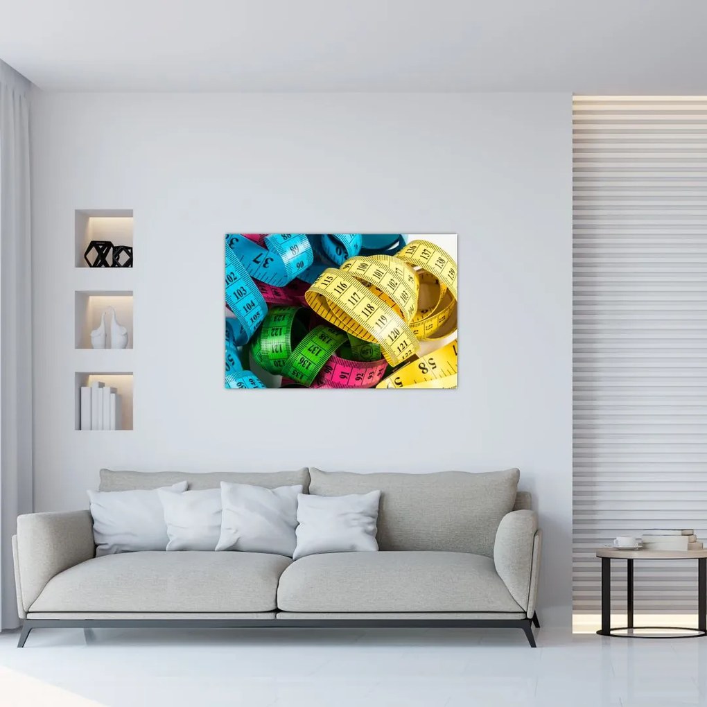Tablou cu metri colorați (90x60 cm)