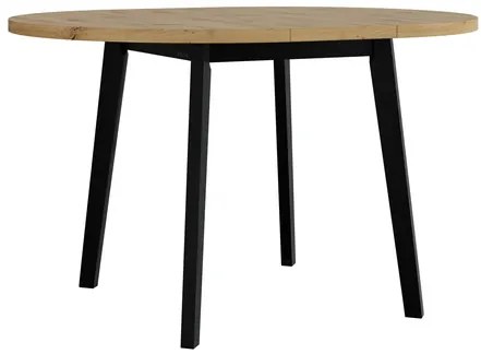 Masă sufragerie extensibilă Herra 100 130 III L (Stejar artisan + Alb) (pentru 2-4 persoane). 1105384