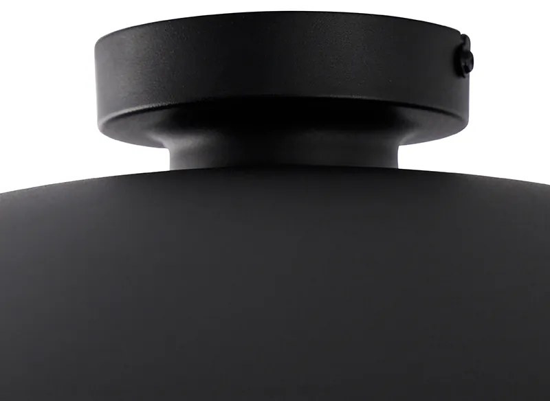 Plafoniera vintage neagra cu auriu 60 cm - Emilienne