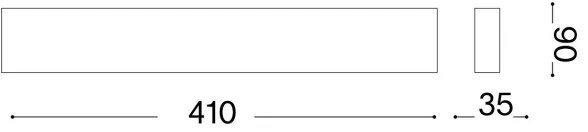 Aplică LED Ideal Lux DELTA LED/14W/230V 3000K 41 cm CRI 90 negru