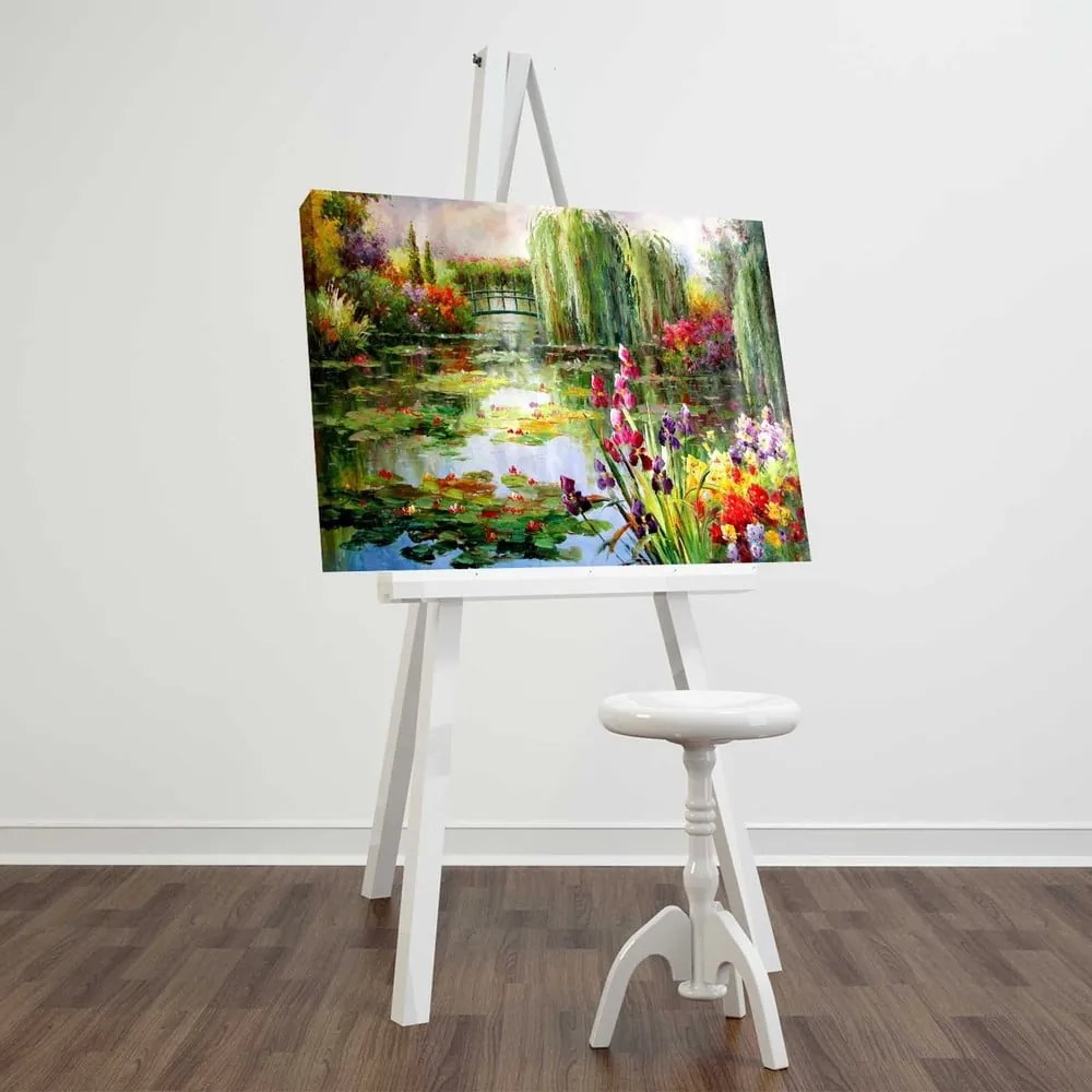 Reproducere tablou pe pânză Impressionist Garden, 70 x 45 cm
