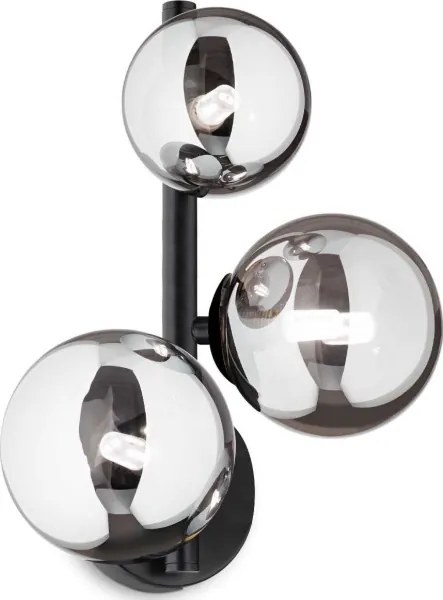 Ideal Lux - Abajur de schimb pentru candelabru/corp de iluminat/lampă PERLAGE Ø 15 cm fumuriu