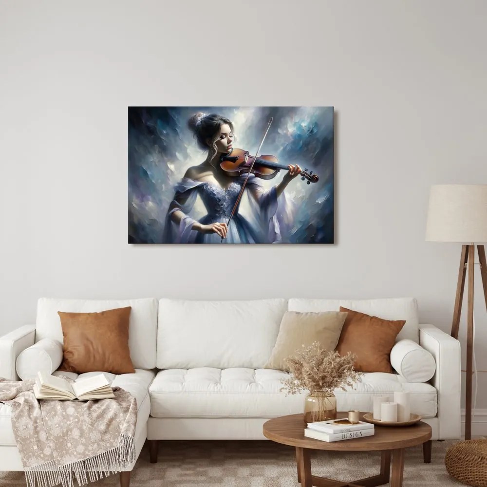 Tablou violonistă romantică