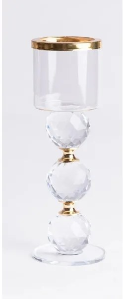 Set de 3 sfeșnice aurii