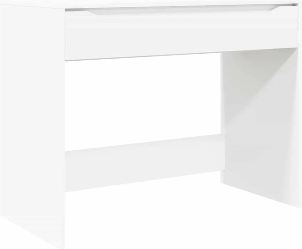 vidaXL Birou cu sertar Alb 100 x 50 x 78 cm Lemn prelucrat