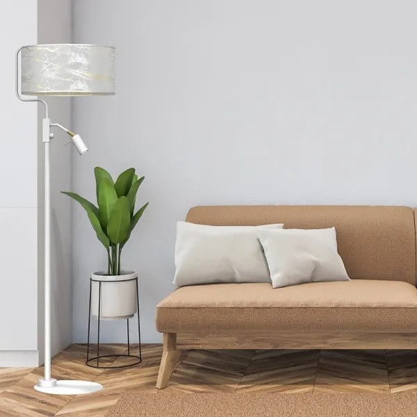 Lampadar SENSO 1xE27/40W/230V + 1xGU10/7W alb