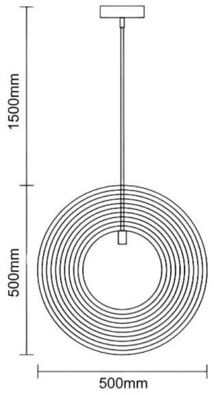 Lustră suspendată din lemn cu cablu, 1xE27/60W/230V, Ø 50 cm, lemn masiv/furnir/lemn de cauciuc