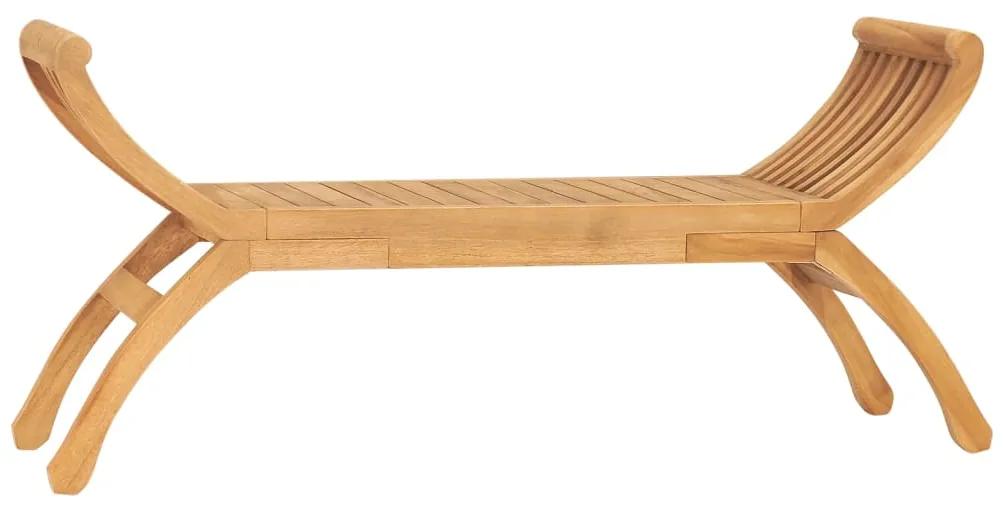 Banca de gradina, 120 cm, lemn masiv de tec