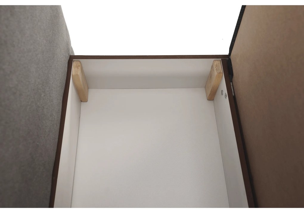 Fotoliu extensibil, gri maroniu Taupe, KENET