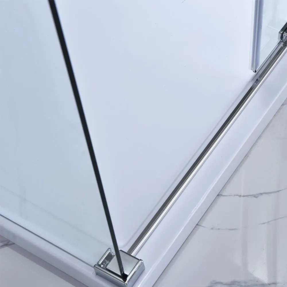 Cabină de duș asimetrică Bold-in 80x100 cm