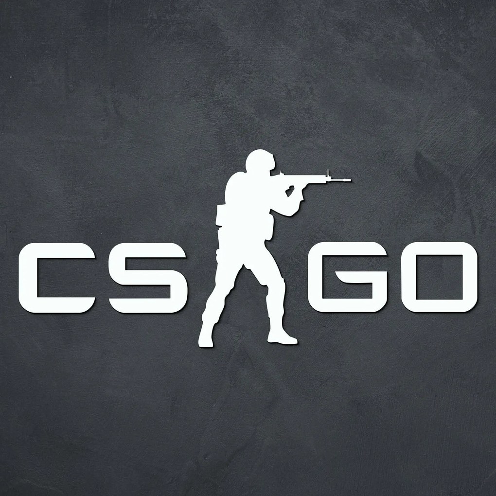 DUBLEZ | Tablou din lemn - Logo Counter-Strike