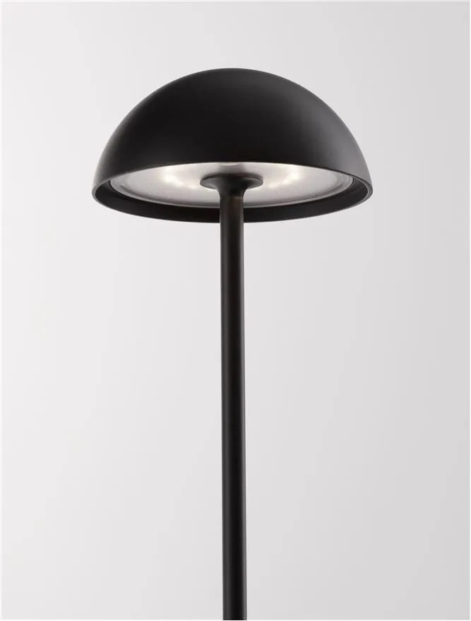 Lampa LED portabila iluminat exterior decorativ ROSE negru