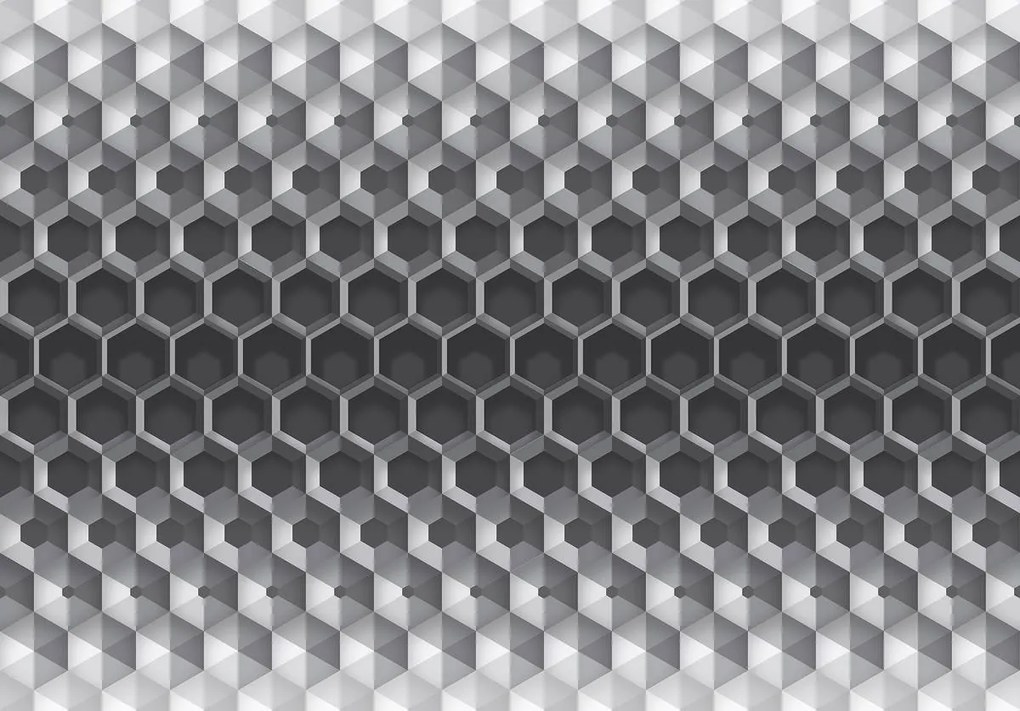 Fototapet - 3D hexagon (152,5x104 cm)