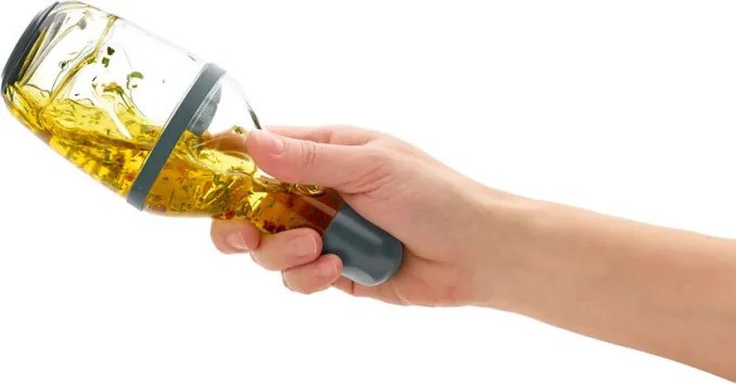 Sticla pentru sosuri/dressing Lekue 1009489, 200 ml, Ø7,2x19,1 cm, Sticla, +4°C/+80°C, Gri