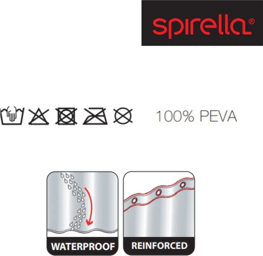 Perdea de duș 180x200 cm Goldfish – Spirella