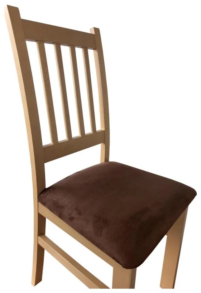 Scaun de sufragerie SIMON fag/maro închis