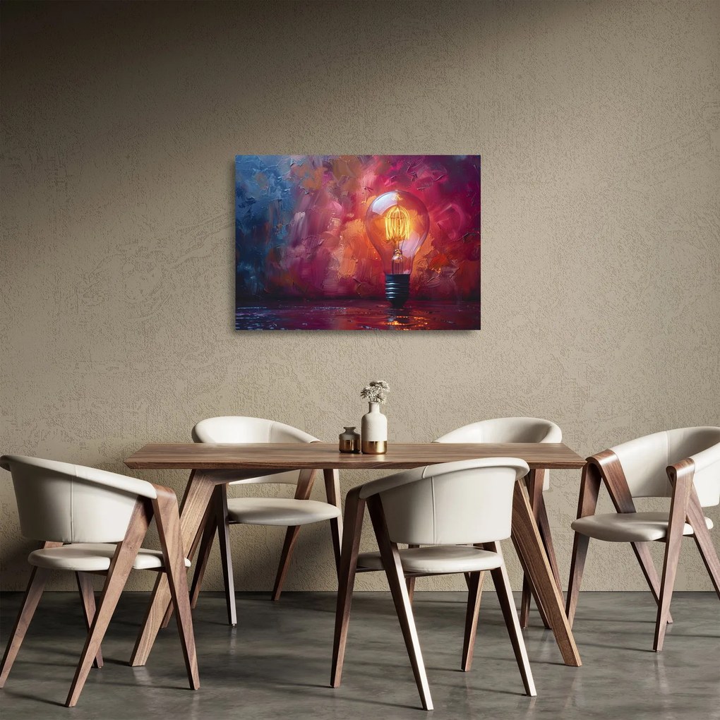 Tablou pe sticlă - Ideea (70x50 cm)