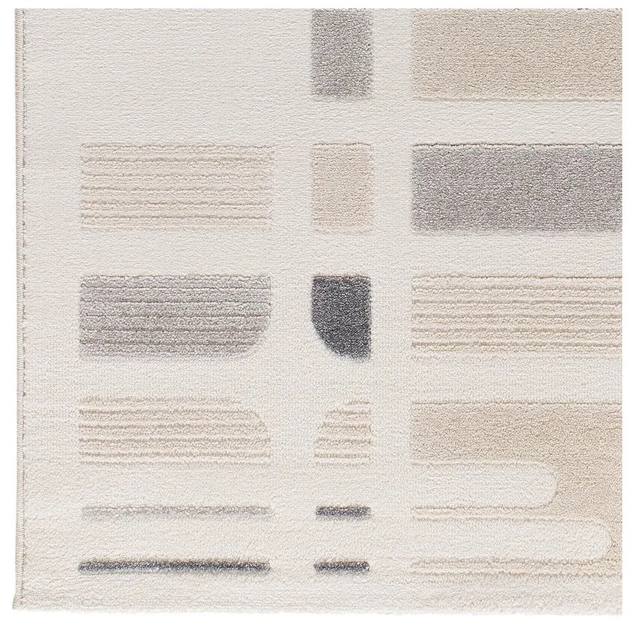 Covor gri deschis-fildeș 200x290 cm Flora – Universal