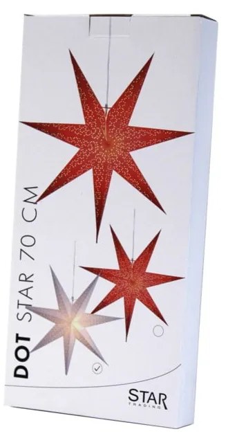 Decorațiune luminoasă Star Trading Dot, Ø 70 cm, roșu
