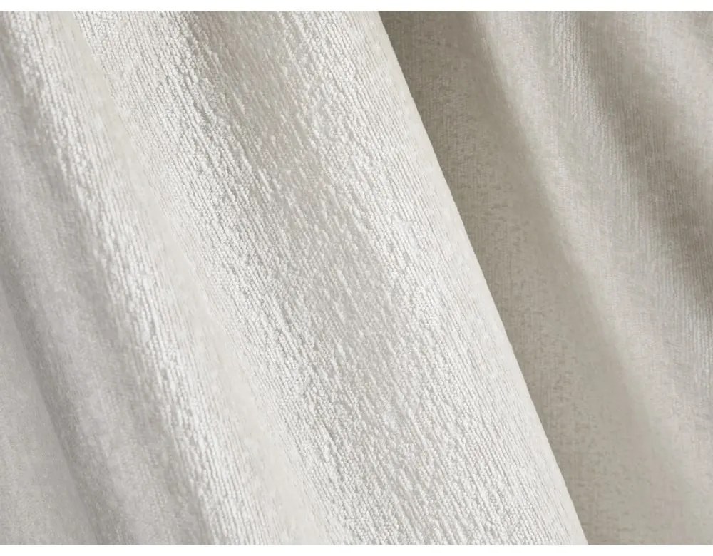 Pat matrimonial crem tapițat cu spațiu de depozitare cu somieră 200x200 cm Lupine – Micadoni