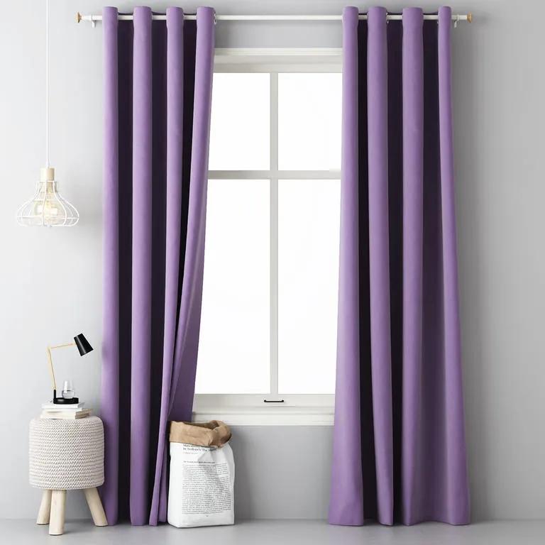 Draperie decorativă EASY violet 140 x 250 cm set 2 buc