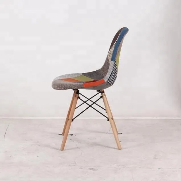 ShopJK SCAUN PATCHWORK MULTICOLOR, STILUL SCANDINAV