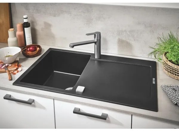 Chiuvetă GROHE K500 860 × 500 mm, granit/negru - 31644AP0