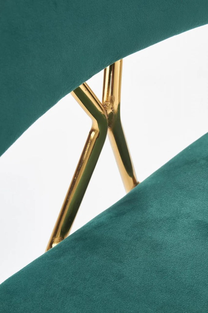 Scaun K411 velvet verde
