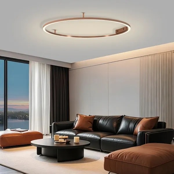 Immax NEO 07325-120C-LED Plafonieră dimerabilă FINO 72W/230V 120 cm Tuya roz auriu + telecomandă
