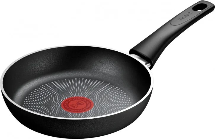 Tigaie Tefal C2920253 Force, 20 cm, Acoperire antiaderenta, Semnal termic, Thermo-Fusion, Inductie, Negru