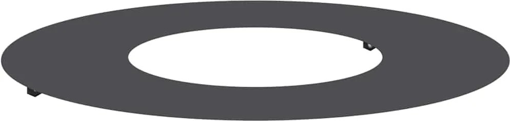 vidaXL potrivit pentru inel de copac plat Negru Ø30 / 60 cm Oțel