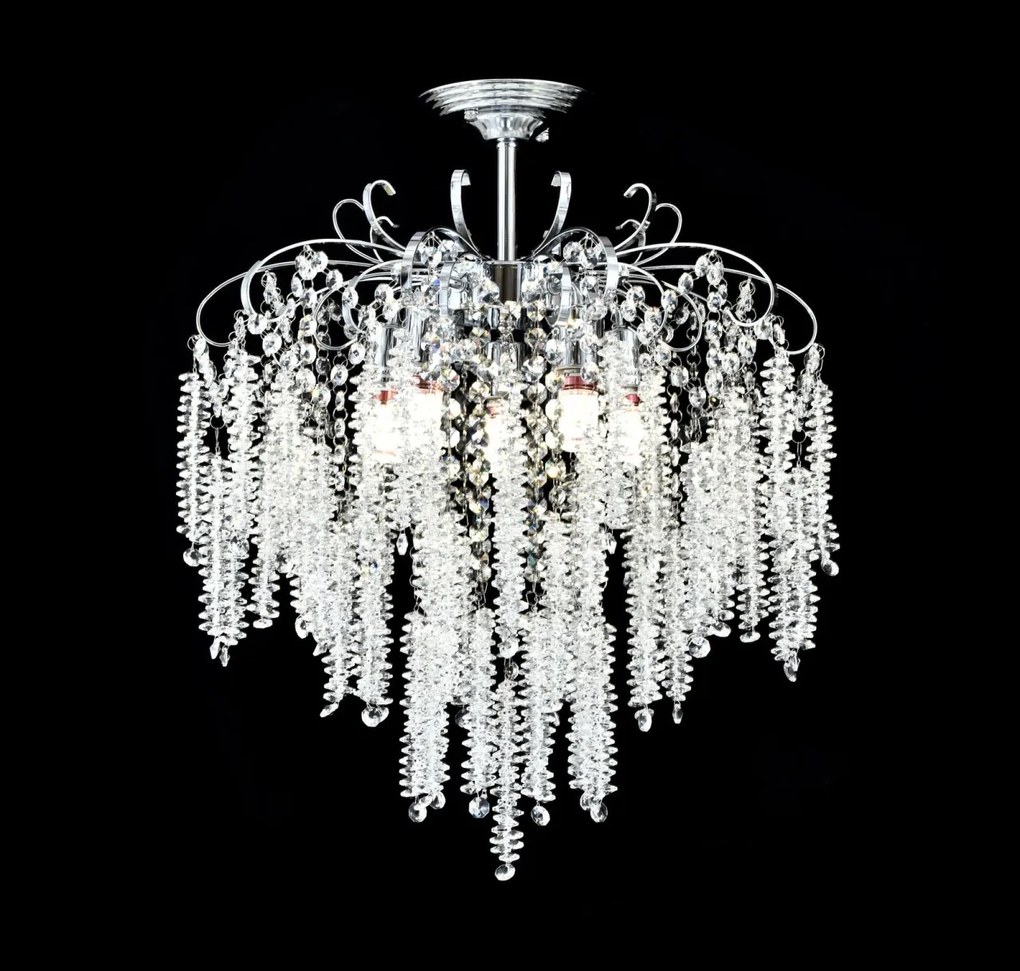 Candelabru Elegant cu Cristale Ø470 mm, 5xE27, Design Premium – Model H98194-5 TB