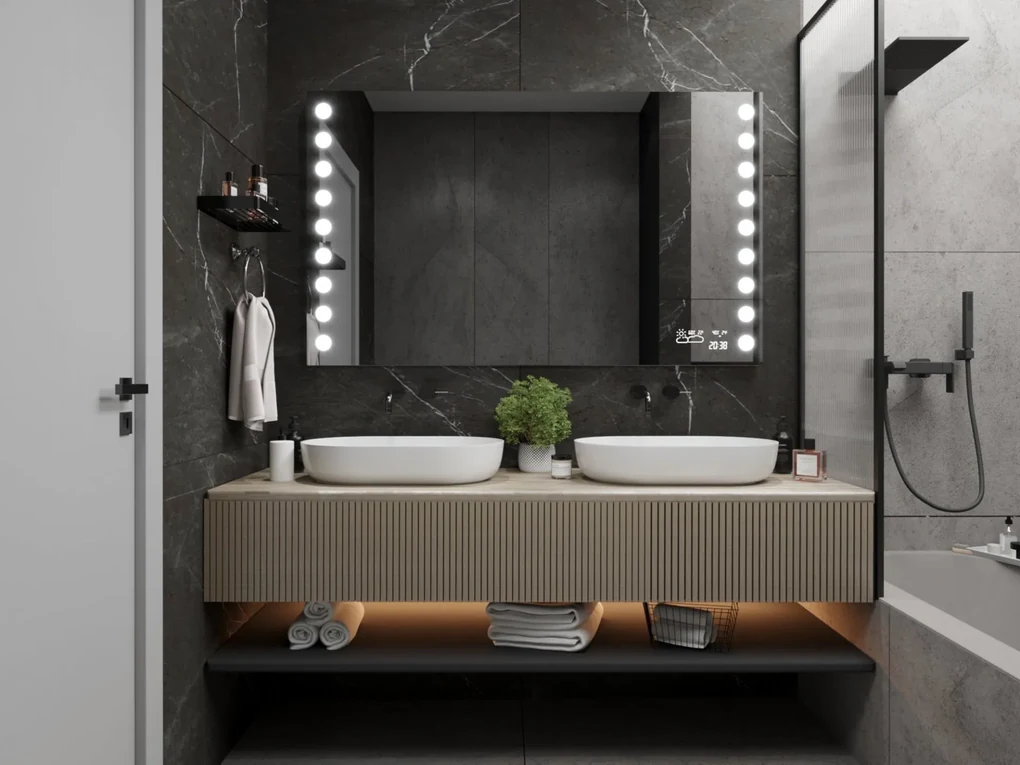 Oglindă LED cu iluminare M14 premium