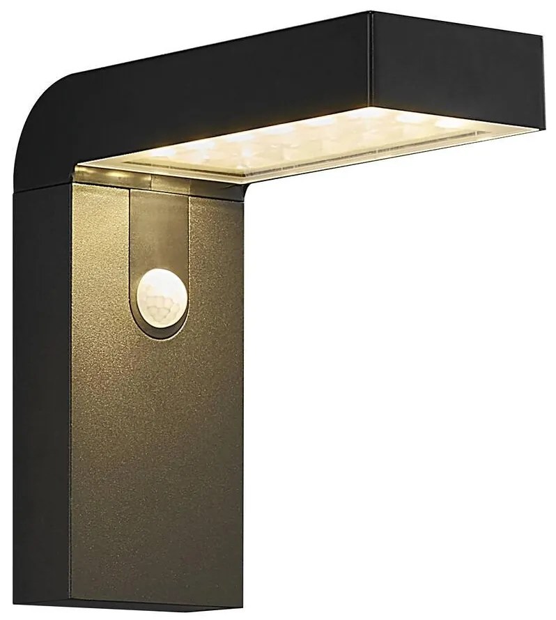 Lampa LED de perete solara cu senzor pentru iluminat exterior, stil modern IP44 Alya 2118231003 NL