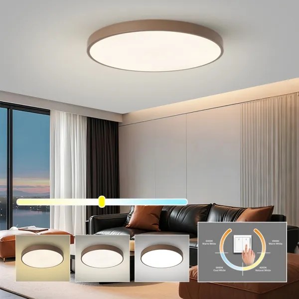 Brilagi - Plafonieră LED POOL LED/100W/230V 3000/4000/6000K 80 cm maro