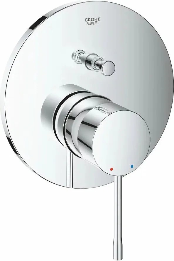 Baterie cada - dus incastrata Grohe Essence 2 iesiri crom