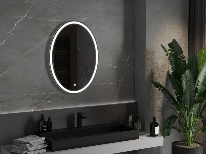 Mexen Elz oglindă de baie iluminată 60 x 80 cm, LED 6000K, antiaburire - 9802-060-080-611-00
