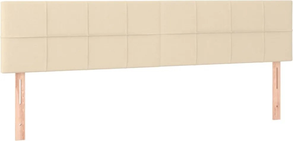 vidaXL Tăblii de pat, crem, 160x5x78/88 cm, textil