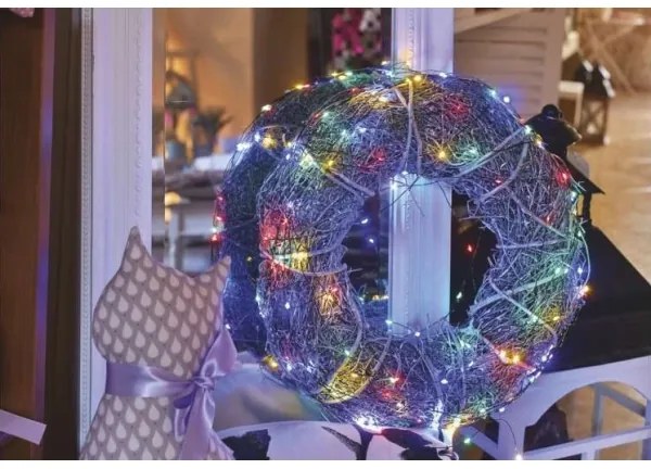 Ghirlandă LED de exterior, 150 LED, 20 m, IP44, multicoloră
