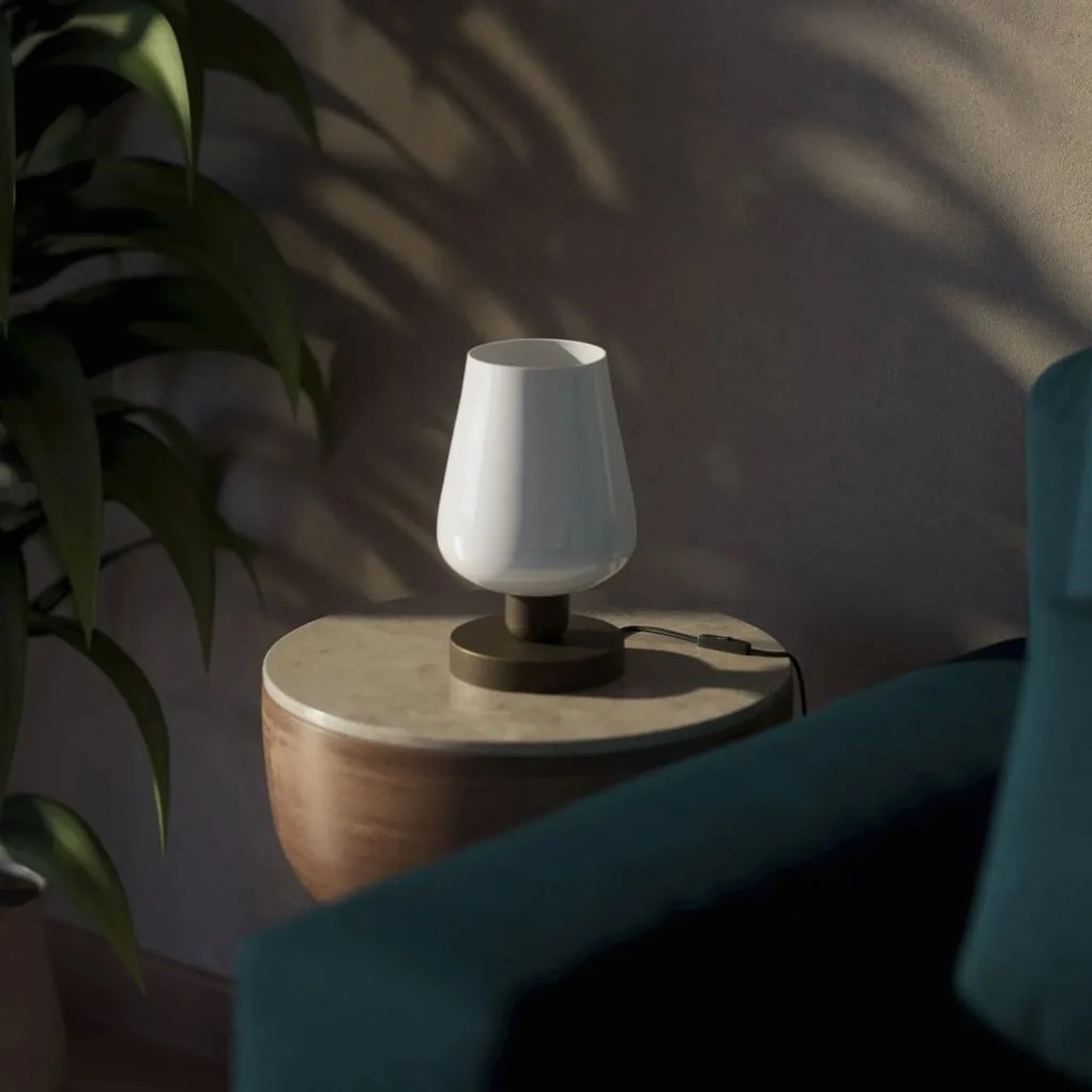 Veioza design italian din alama si sticla Talis