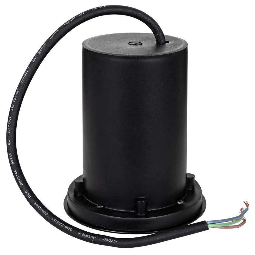 Set de 6 spoturi moderne de sol pentru exterior negru 35 mm reglabile IP65 - Delux