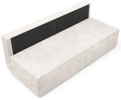 Canapea extensibilă 3 locuri cu spațiu de depozitare TERAMO bej