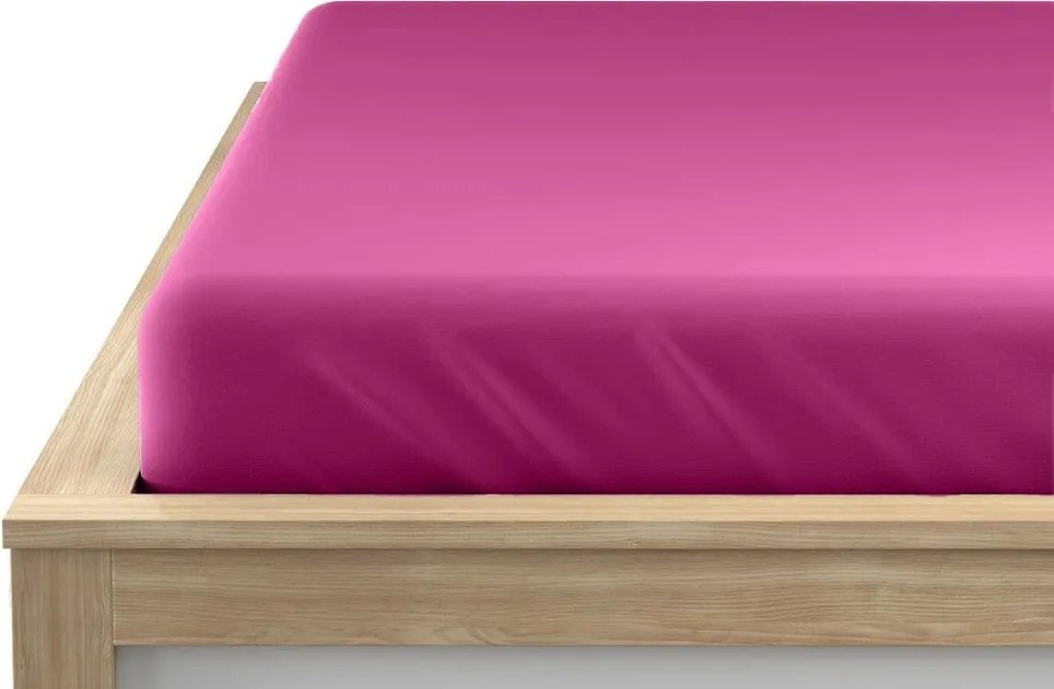 Cearsaf jersey purpurove 90 x 200 cm