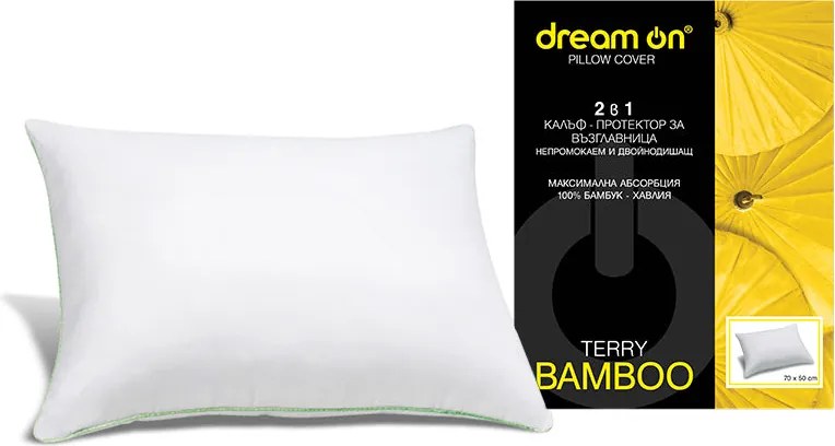Protecție pernă Dream On, Protecție pentru pernă Terry Bamboo, 50x70