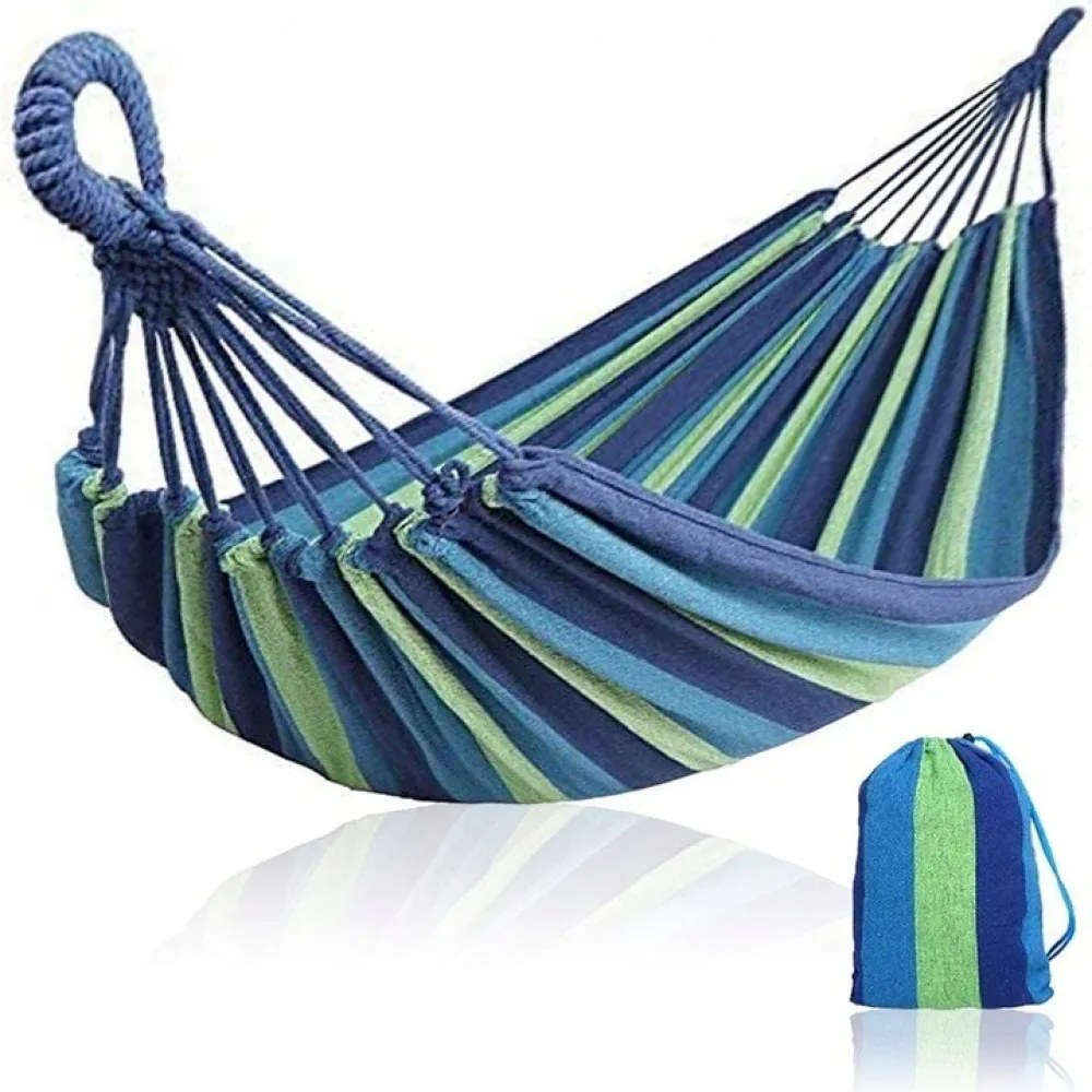 Hamac pentru 1 persoana Culoare albastru, HAMMOCK 200x80 cm