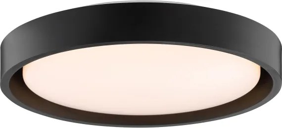 Brilliant - Plafonieră LED SONORA, 12W, 230V, 3000K, Ø 31 cm, negru
