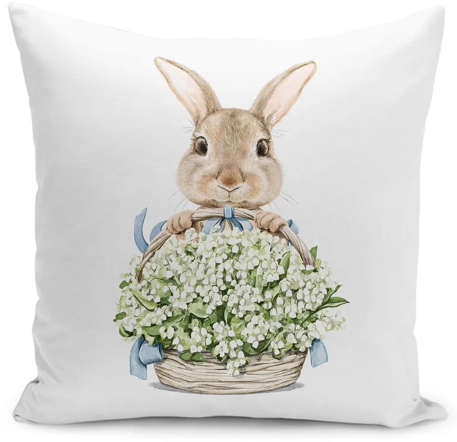 Față de pernă 43x43 cm cu model de Paști – Mila Home